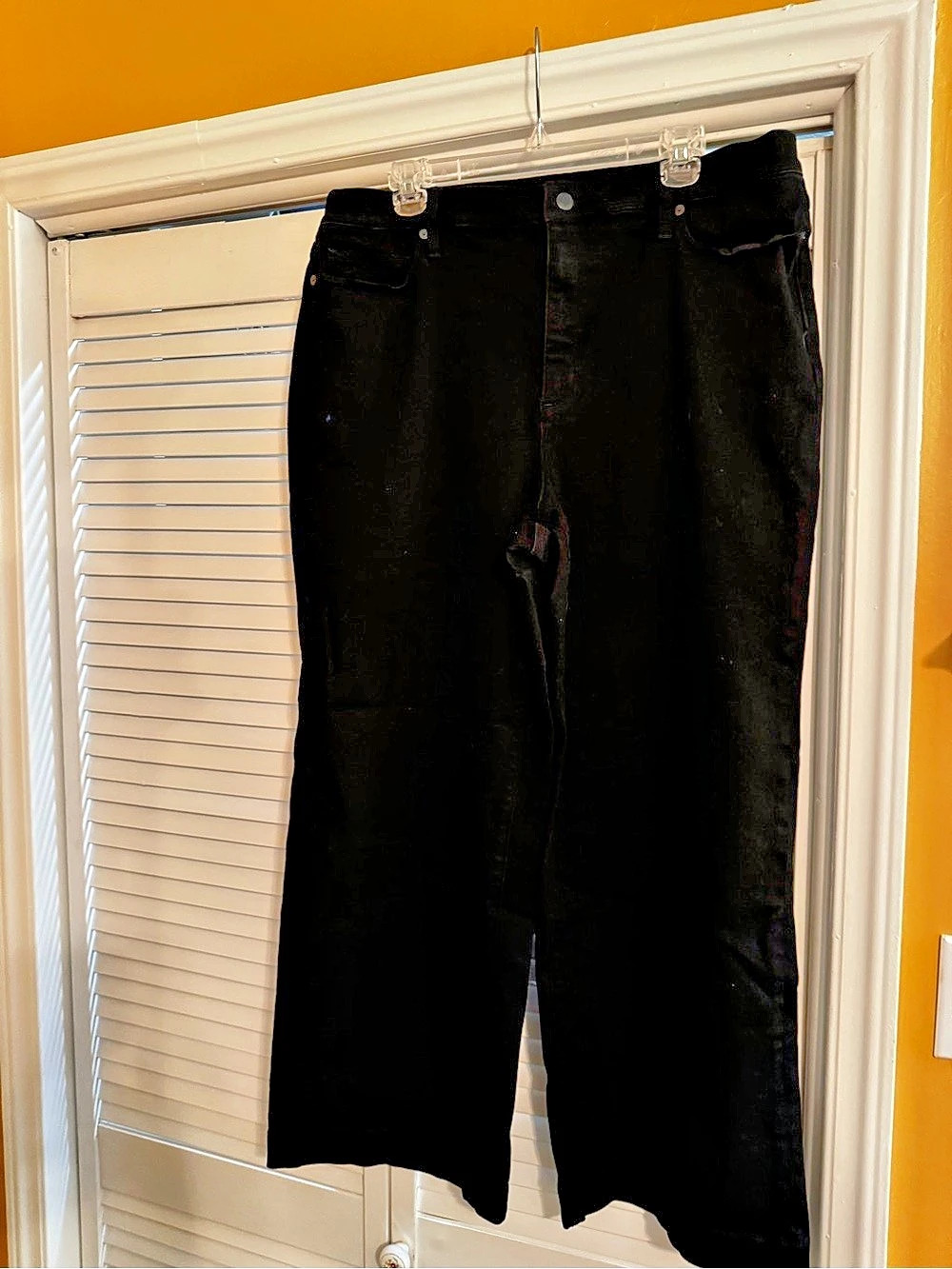 Lands' End Black Stretch Ankle Pants Size 18
